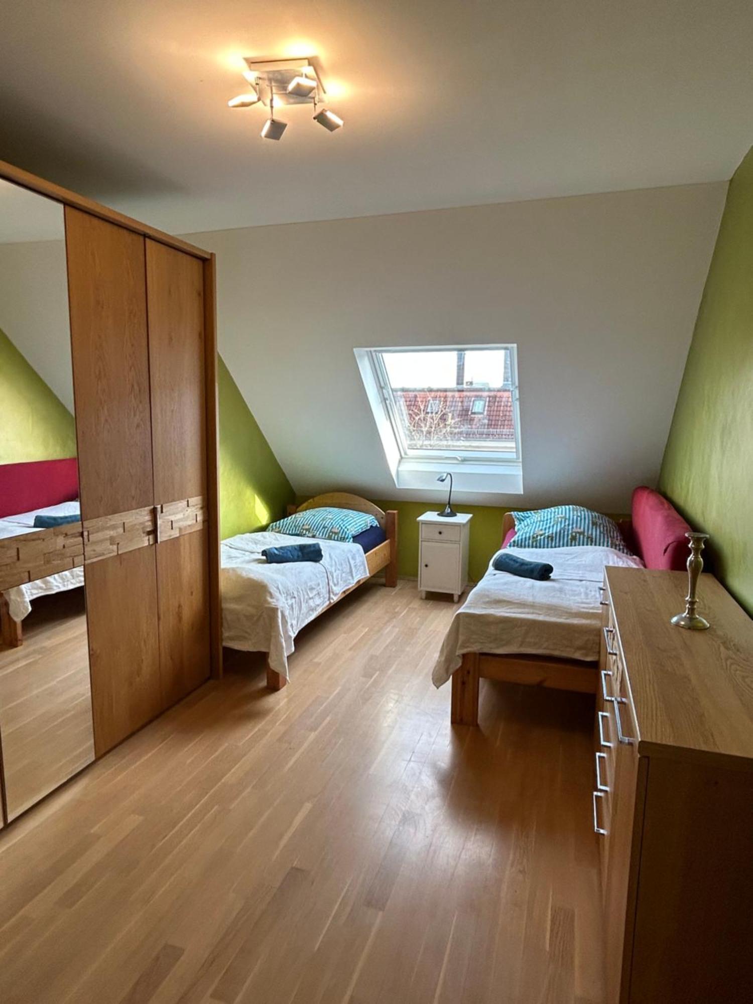 Loft Mit 2 Terrassen - Ruhig&Sonnig Apartman Lipcse Kültér fotó